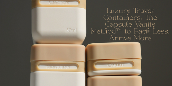 Luxury Travel Containers: The Capsule Vanity Method™ to Pack Less, Arrive More
