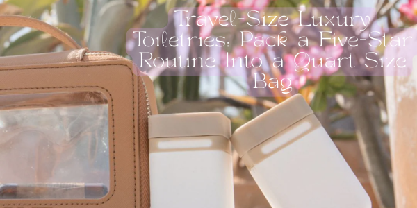 Travel-Size Luxury Toiletries: Pack a Five-Star Routine Into a Quart-Size Bag