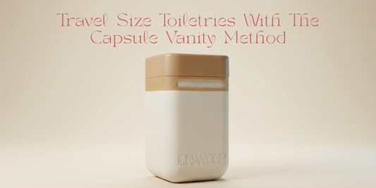 Travel Size Toiletries With The Capsule Vanity Method