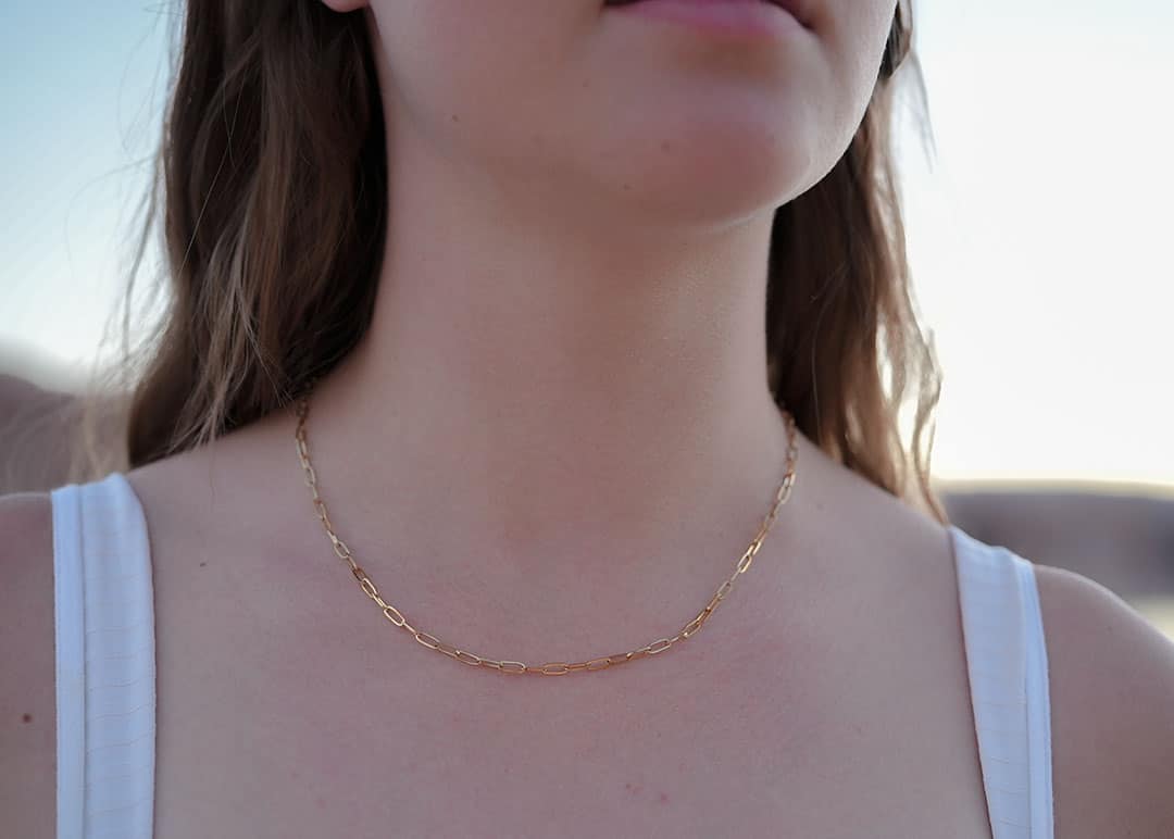 Pretty Paperclip Necklace image 0