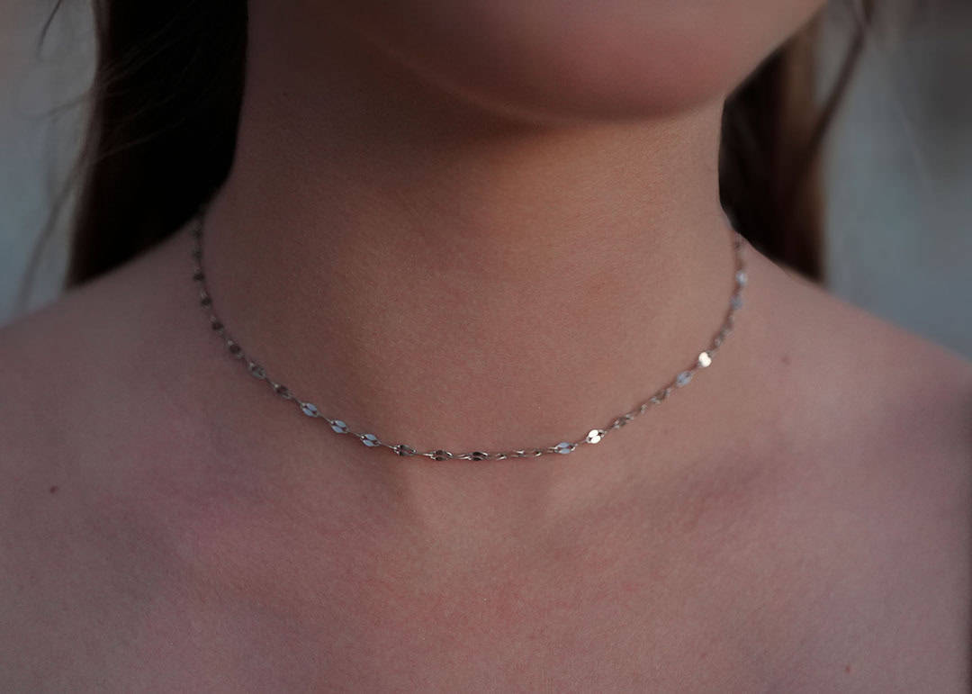 Shimmer Surf Choker Necklace image 0