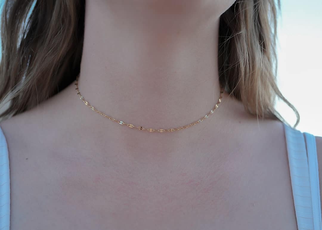Shimmer Surf Choker Necklace image 1