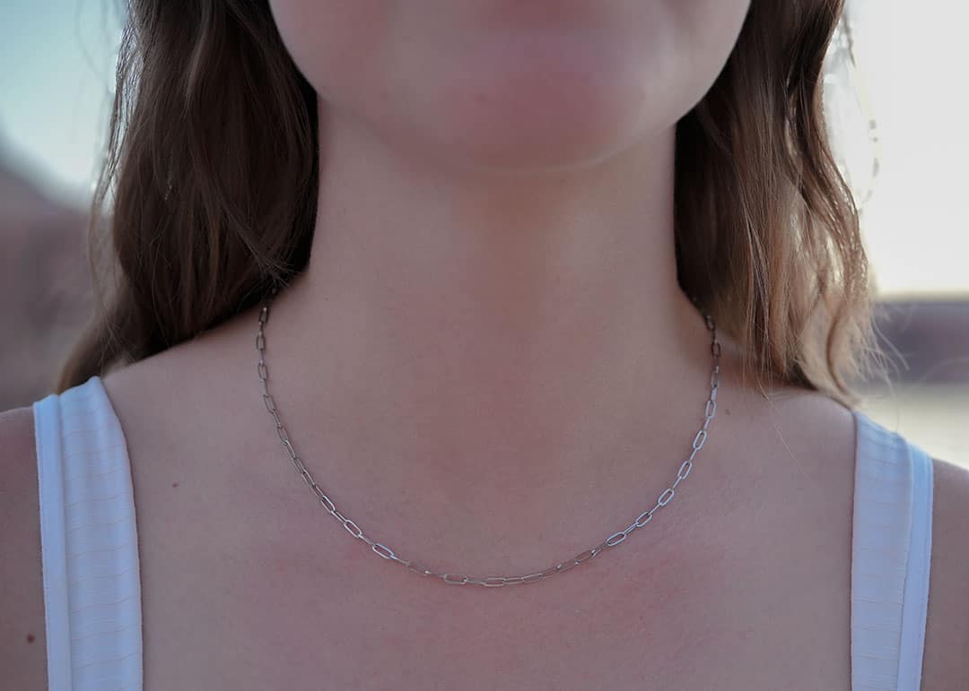 Pretty Paperclip Necklace image 1