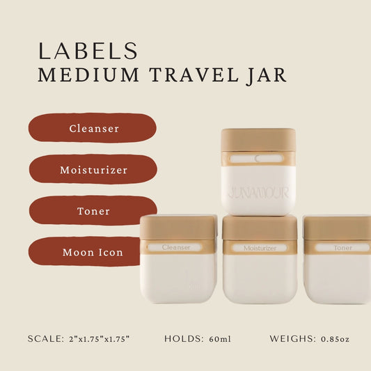 FLASH SALE Medium Junamour Travel Jars Bundle of Three